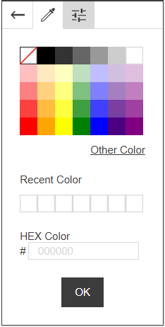 Default desktop palette