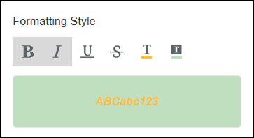 Format style
