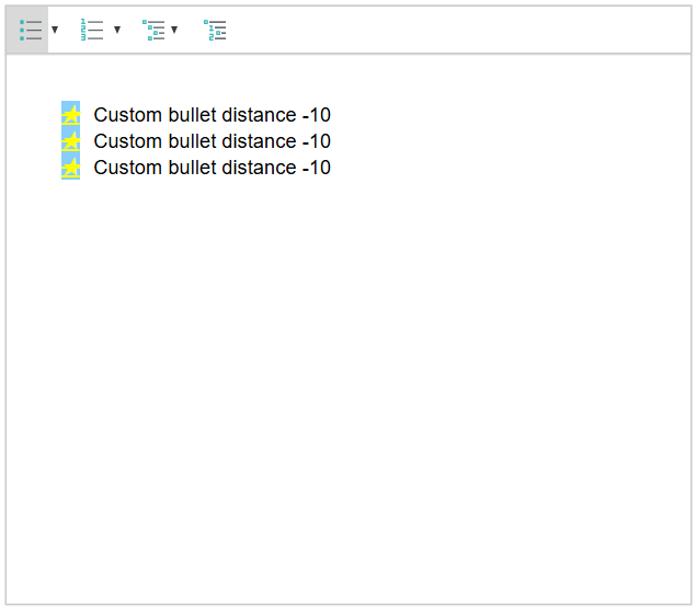 distance -10