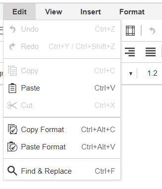 Menu bar (true)