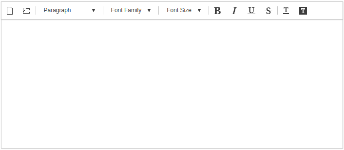 Editor initialization example