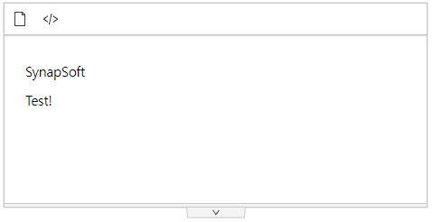 Editor result (false)