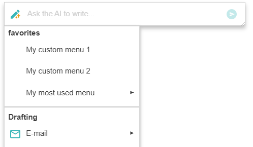Adding custom menus