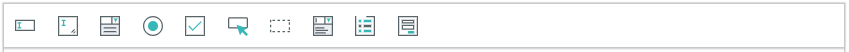 Form editor toolbar buttons